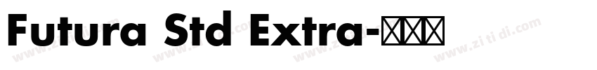 Futura Std Extra字体转换